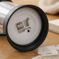 Lanterne Citrouille d'Halloween Direct Usine, Forme Cylindrique à Double Anse avec Bougie LED Sans Flamme pour Décoration de Fête de Maison Hantée
