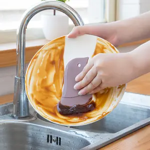 Poêle de cuisine en forme de pingouin grattoir de nettoyage de vaisselle outils multifonctionnels de nettoyage des taches d'huile grattoir de cuisson de gâteau