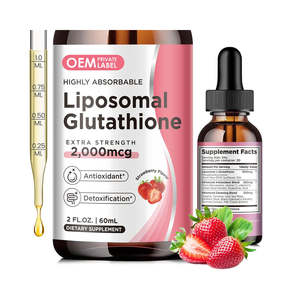 Suplemento de Glutatión Liposomal Líquido en Gotas, Vitamina C al por Mayor, Ácido Hialurónico, Sistema Inmunológico, Antioxidante, Suplementos Dietéticos - Product Image 1