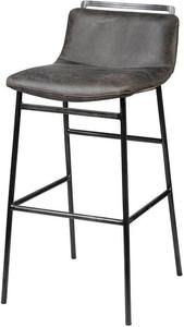 เก้าอี้เคาน์เตอร์สไตล์มินิมอล โครงโลหะ พร้อมเบาะหุ้มและขาแข็งแรง สำหรับที่นั่งบาร์อาหารเช้าในอพาร์ทเมนต์สมัยใหม่ - Product Image 2