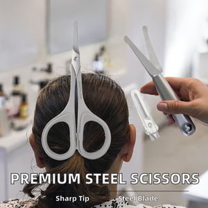 Tijeras de Manicura Portátiles de Acero Inoxidable de Alta Calidad con Hoja Recta y Punta Afilada, Herramientas de Belleza para Diestros - Product Image 2