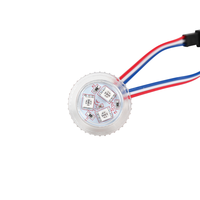 Aidisen DC12V 0.72W RGB Lámpara Digital LED de Píxeles Programable para Parques Temáticos, Material de PC, Luz Puntual de 24mm