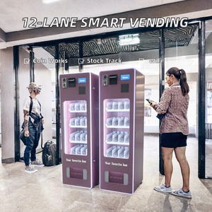 Distributeur automatique intelligent compact 12 voies 12-24 tunnels avec SDK basé sur le cloud et accepteur de paiements multiples pour snacks et boissons - Product Image 2