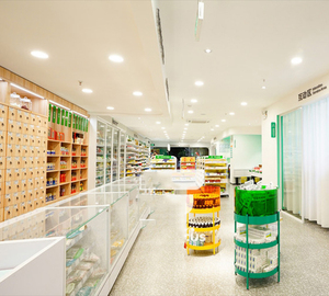 Commercial Drugstore Display <strong>Shelf</strong> Pharmacy <strong>Wall</strong> Cabinet Medical <strong>Retail</strong> Shop Shelving Unit Custom Store Interior Fixtures - Product Image 5