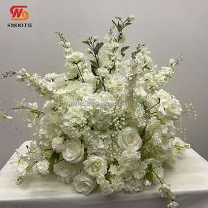 Bouquet de fleurs artificielles élégant et lisse pour événements de mariage, allées, scènes, décorations de sol - Product Image 4