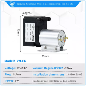 <span class=keywords><strong>Micro</strong></span> Pompa a Vuoto a Diaframma 12/24V / Mini Pompa d'Aria a Diaframma Compressore d'Aria Portatile per Uso in Laboratori Medici ed Estetici - Product Image 3