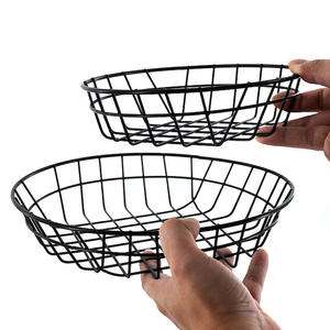 Panier à frire noir du fabricant, écologique, rond, outil de cuisine et de restauration pour la présentation de snacks, idéal pour le <span class=keywords><strong>camping</strong></span> - Product Image 4