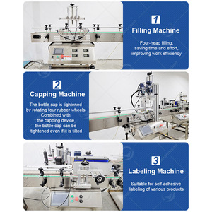 Máquina automática de llenado y tapado de botellas de líquido caliente para pequeñas empresas de agua mineral OCEAN - Product Image 4