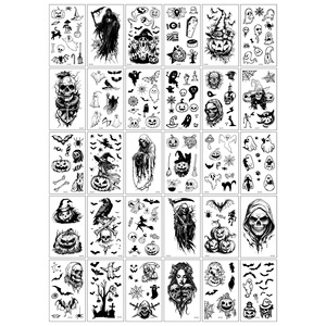 New Arrival Multi-Colored Mixed Style <b>Waterproof</b> UV Printed Gloss Lamination Eco-Friendly Temporary Decor Tattoo <b>Sticker</b> - Product Image 5