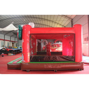 Château gonflable commercial de Noël, structure gonflable Père Noël, trampoline gonflable, aire de jeux gonflable pour fêtes de fin d'année - Product Image 3