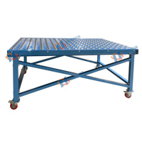 Table de convoyage à rouleaux galvanisée avec unités de transfert à billes pour le transport