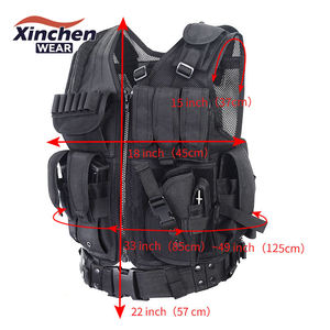 سترة تكتيكية احترافية للرجال ، معدات حراسة أمنية مخصصة ، مواد من النايلون والكمبيوتر لألعاب القتال CS - Product Image 5