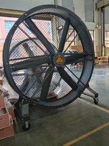 Ventilador Industrial de Pedestal Keystone de 2000 mm, 6 Aspas, Protección IP55, 300 RPM, 39 dB, Cobertura de 300, Motor PMSM IE5 para Exteriores, 110V-380V - Product Image 3