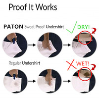 Camiseta Corta Interior para Mujer, a Prueba de Sudor, para Mantenerse Fresca y Seca Debajo de la Ropa Exterior, Sin Marcas de Sudor Incómodas