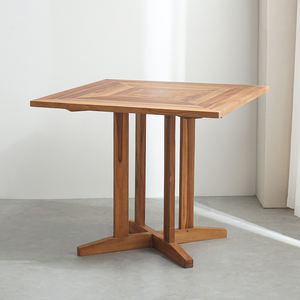 Modern Wholesale Garden Restaurant <strong>Teak</strong> Wood <strong>Dining</strong> <strong>Table</strong> Square <strong>Table</strong> - Product Image 1