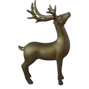 Resin Handicraft Plush Sitting Deer Manufacturer Direct Sales