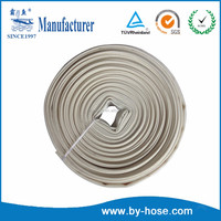 PVC noir ou blanc à l'intérieur des tuyaux d'incendie de 2 "de 20m et de 30m de longueur assemblés avec des raccords