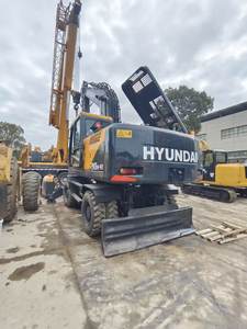 Excavadora de Ruedas HYUNDAI 210W-7 210W-9T en Excelentes Condiciones, 21 Toneladas, de Segunda Mano, Motor Coreano Original, Bomba Hidráulica, Caja de Cambios, Rodamientos - Product Image 5
