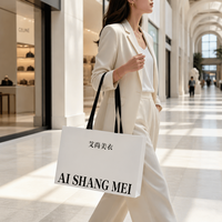 Sac fourre-tout en papier blanc personnalisé avec poignée en ruban, logo imprimé, pour boutique de cadeaux de mariage, emballage de vente au détail, vente en gros