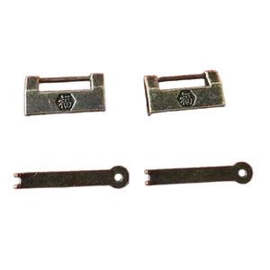 Retro Chinese Style Fu Character <b>Padlock</b> 31x17mm Iron Key Furniture Lock Durable Home Use - Product Image 5