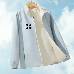 Vente en gros Soft Shell pour hommes et femmes coupe-vent imperméable pour la randonnée loisirs alpinisme fermeture à glissière - Product Image 4