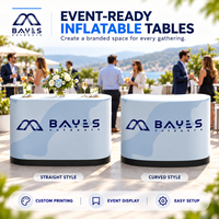 Table gonflable de publicité d'impression extérieure, Promotion commerciale extérieure personnalisée, salon commercial personnal