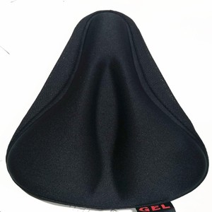 Housse de selle de vélo en silicone noire, coussin de selle de VTT unisexe, accessoire de cyclisme pour adulte - Product Image 3