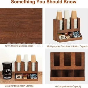 Retro wooden cup holder, disposable paper cup holder, coffee capsule storage box, solid wood cup dispenser - Product Image 2
