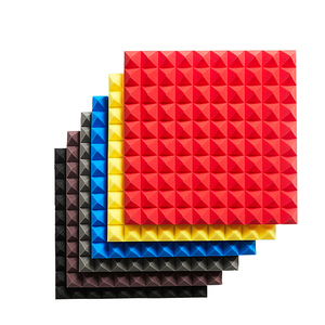 Panel de espuma negra absorbente de sonido para estudio de grabación en casa de buena calidad - Product Image 1