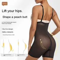 Yiqun Body sculptant amincissant sans couture pour femme, taille haute, effet ventre plat, short gainant ajustable