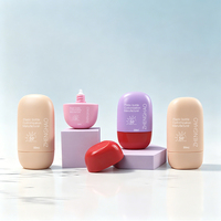 Vente en gros de flacons cosmétiques en plastique HDPE vides de 20 ml, 30 ml, 50 ml pour crème solaire, lotion solaire