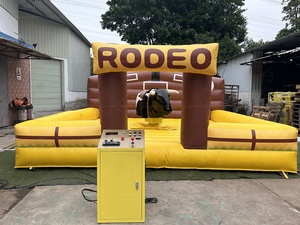 Rodéo gonflable électrique pour adultes en plein air équitation taureau mécanique gonflable Cowboy rodéo tour taureau mécanique - Product Image 5