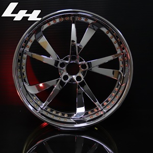 Juego de 2/3 Rines Forjados de Perfil Bajo, Cromados y Pulidos, Nueva Garantía de 5 Años para Chevy Camaro y Challenger Vintage - Product Image 2