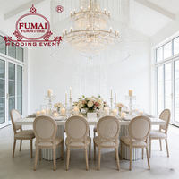 Vente en gros prix d'usine Table à manger rectangulaire en acier inoxydable Mdf Tables de banquet pour événements de mariage à vendre