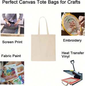 Bolsa de Lona de Algodón Reciclado Personalizada con Asa para Compras, Aprendizaje, Servicios Públicos, Publicidad y Promoción, para Hombres y Mujeres - Product Image 4