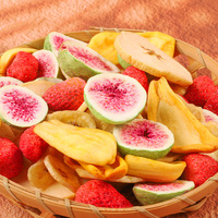 Chips de fruits secs pour boîte à lunch d'enfants, garniture pour yaourt, céréales de petit-déjeuner, collation de boulangerie, chips de fruits mélangés en gros