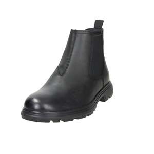 Bottes mi-mollet pour homme Geox U56LZA 000FF en cuir noir imperméable pour l'extérieur - Product Image 2