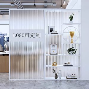 Mampara de Hierro Forjado para Oficina de Estilo Art Deco, Pantalla de Vidrio Changhong, Vitrina Multifuncional y Duradera - Product Image 1