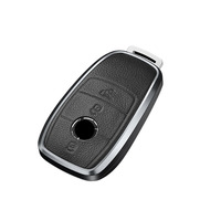 Housse de télécommande en cuir en alliage d'aluminium pour Mercedes benz A C E S G GLS CLA Class W213 W177 W205 W222 X167 W177 AMG