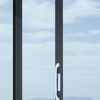 Ventana Corredera de Aluminio y Vidrio con Protección UV, Recubrimiento Nano, Bajo Mantenimiento, Horizontal, para Edificios Altos y Fábricas