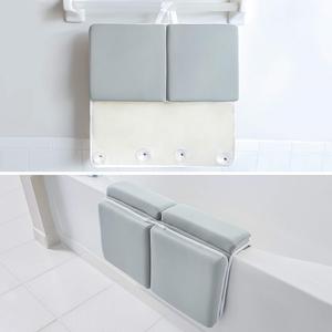 कस्टम लोगो विरोधी पर्ची धोने योग्य बाथटब घुटने कुशन स्नान घुटने टेकने वाले और कोहनी आराम पैड सेट - Product Image 6