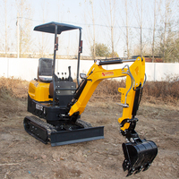 Mini-excavatrice compacte hydraulique économique pour le creusement et les travaux de terrassement, mini-pelleuse domestique à vendre