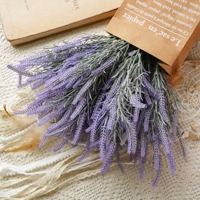 CL16106 Fleurs artificielles en plastique lavande violette pour décoration intérieure DIY Bouquet de mariage intérieur extérieur jardin Patio plante murale