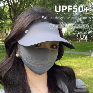 Phụ Nữ Của Mùa Hè UV Bảo Vệ Visor Hat Thoáng Khí Mở Top Mũ Bóng Chày Sọc PVC Nylon Cho Ngoài Trời Chạy Cha Mẹ Trẻ Em - Product Image 2