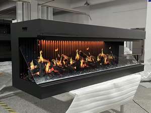 <span class=keywords><strong>Chimenea</strong></span> Eléctrica Metálica Holográfica Integrada de 50/60/72 Pulgadas con Sonido y Pantalla LCD para Uso en Hoteles - Product Image 3