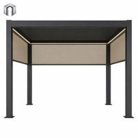 Pergola bioclimatique pour piscine d'hôtel, en alliage d'aluminium 6063-T5, certifiée résistance au vent et à la neige, prix de gros direct usine