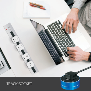 Sistema de Riel Eléctrico Empotrado de 100 cm con Enchufe de Superficie Oculto, Interruptor de 32 A, Enchufe de Pared Extraíble, Certificación EAC y CE - Product Image 5