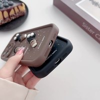 Coque de téléphone portable en silicone 3D pour fille, dessin animé mignon, coque de téléphone en silicone blanc 3D, coque de téléphone en silicone pour iPhone 16 Pro Max 17, coque de téléphone en silicone pour café
