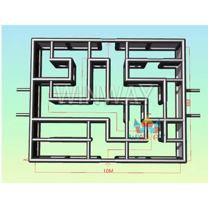 Thương mại cấp Halloween ma mê cung ngoài trời Inflatable Mê Cung trò chơi có thể tháo rời chủ đề có thể thay thế trò chơi bơm hơi nhà máy tùy chỉnh - Product Image 6