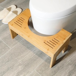Tabouret de toilette en bambou 45,5x25,5x24 cm, support pour position accroupie pour enfants et femmes enceintes - Product Image 2